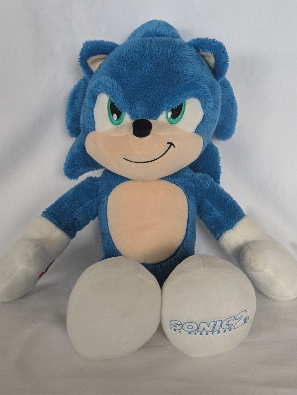 Build A Bear Sonic The Hedgehog 2 Movie Stuffed Plush 18” Retired EUC